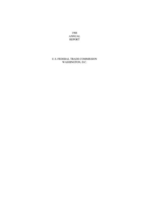 Fillable Online Fraser Stlouisfed Annual Report Of The Federal Trade