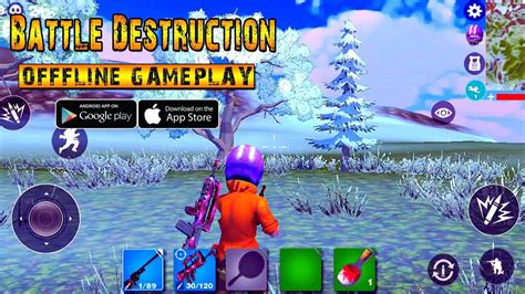 Android Ios Battle Destruction Offline Battle Royale Gameplay Youtube