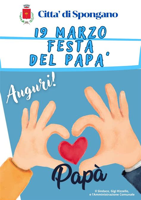 Festa Del Papà Auguri Comune Di Spongano