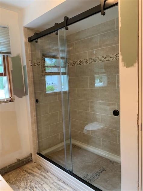 Centec Premier Barn Style Slider Shower Doors In East Hanover Nj All Class Glass