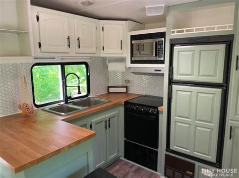 Renovated 5th Wheel RV Turned Tiny Cottage On Wheels