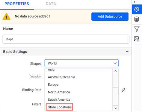 Configure Map Shapes Bold Reports Blazor Reporting