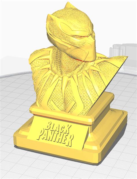 Fichier Stl Marvel Buste Black Panther・plan Imprimable En 3d à