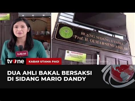 Dua Saksi Ahli Dihadirkan Di Sidang Mario Dandy Hari Ini Tvone