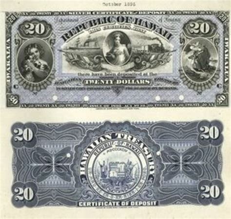 Dollars Silver Certificate Of Deposit Hawaii Numista