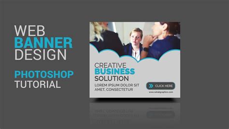 Banner Photoshop Tutorial Web Banner Ad Design Sahak Graphics Youtube