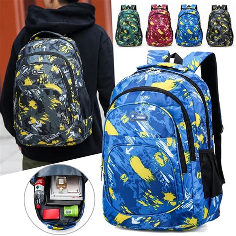 Graffiti Rucksack Schul Kinder Schule Taschen für Jugendliche Jungen