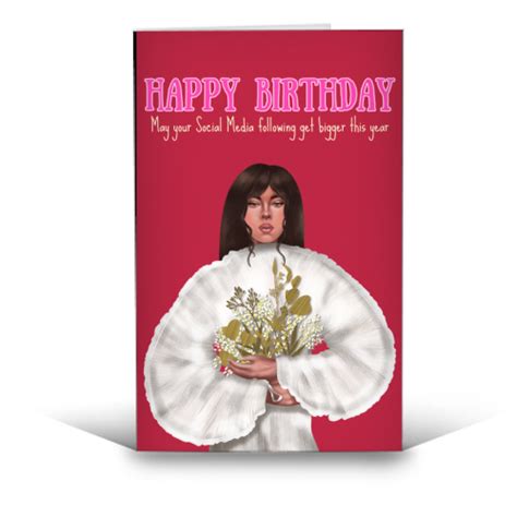 Funny Greeting Cards Social Media Content Creator Happy Birthday By House Of Nida Art Wow