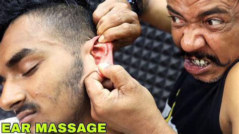 Satisfying Ear Massage By Asim Barber Head Massage Andforehead Tapping