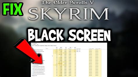 Skyrim How To Fix Black Screen And Stuck On Loading Screen Youtube