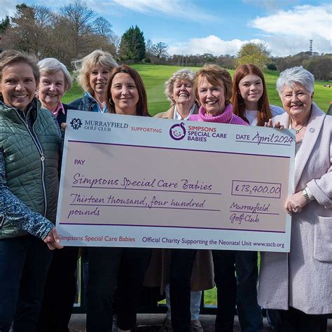 Charity of the Year Fundraising with Murrayfield Golf Club 2023-2024