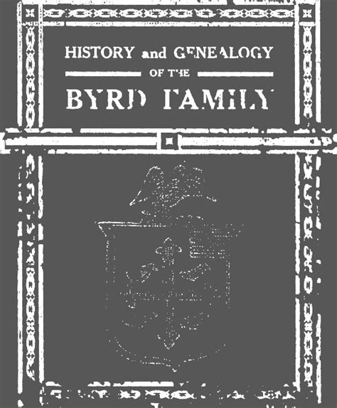 History and Genealogy of the Byrd Family