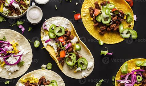 Mexican food delicious Tacos. 13757135 Stock Photo at Vecteezy