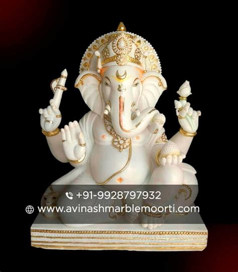 Marble Ganesh Murti Manufacturer Makrana Marble Ganesh Ji Statue Jaipur