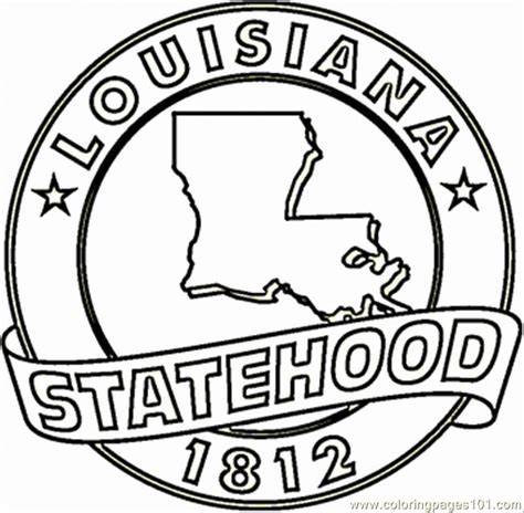 Louisiana Flag Coloring Page Elegant State Louisiana Coloring Page Free