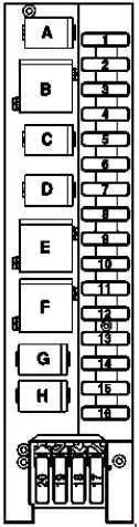 04 10 Mercedes SLK R171 Fuse Box Diagram