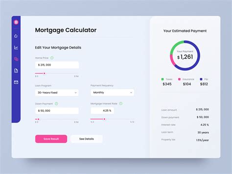 Mortgage Calculator By Liliia On Dribbble