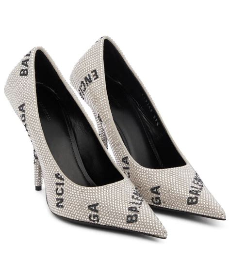 Balenciaga Square Knife Embellished Pumps Editorialist