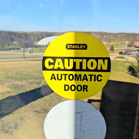 Stanley Automatic Door Decals