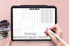 Digital Planner Brush Stamps For Procreate 1082539