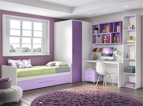 Mueble Melamina Blanco Y Lavanda Muebles De Melamina Dormitorio