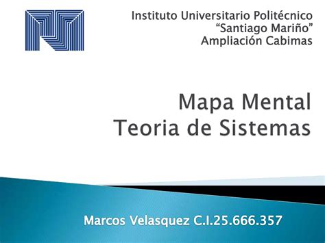 Mapa Mental Marcos Teoria De Sistemas PPT Descarga Gratuita