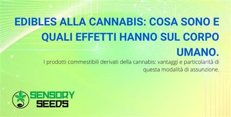 Edibles Alla Cannabis Cosa Sono Ed Effetti Sull Organismo