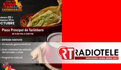 Tarímbaro celebrará la Primera Feria del Atole y del Tamal Radiotele