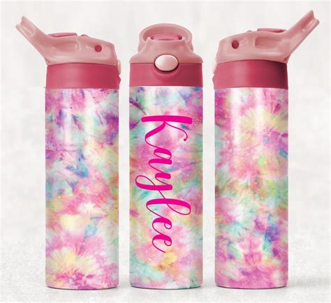 Personalized Flip Top Water Bottle Custom School Water Etsy