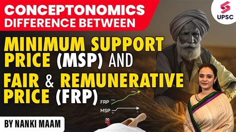 Difference Between Minimum Support Price Msp And Fair And Remunerative