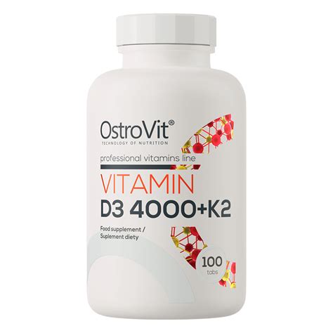 Ostrovit Vitamin D3 4000 Iu K2 100 Tabs 3 64 € Official Store Of The Manufacturer