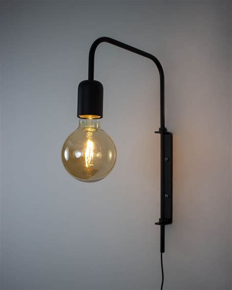 Lustre Arandela Haste Articulada Industrial Preto Spotline