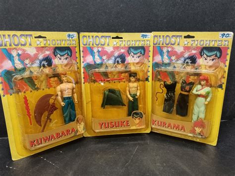 Vintage Ghost Fighter Collectible Toys - Kuwabara, Yusuke, Kurama ...