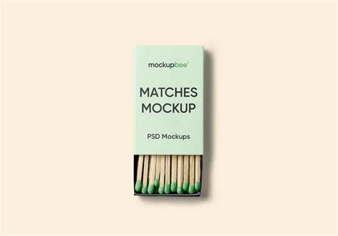 Free Matches Box Mockup (PSD)