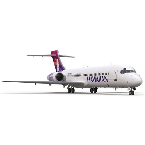 Boeing 717 200 Hawaiian Airlines 3d Model 129 Max 3ds C4d Fbx