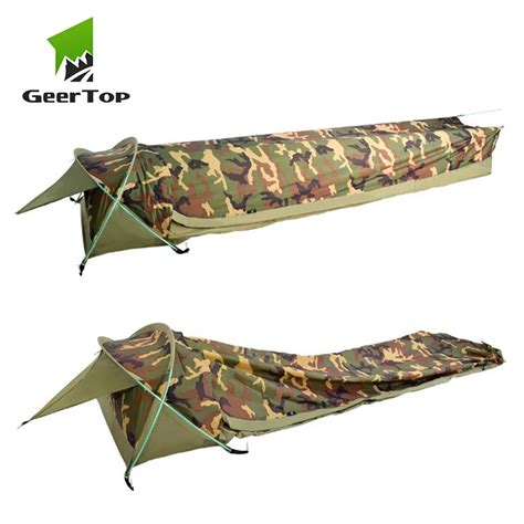 GeerTop BivyI Ultralight One Person Backpacking Tent 1 Man 3 Season ...