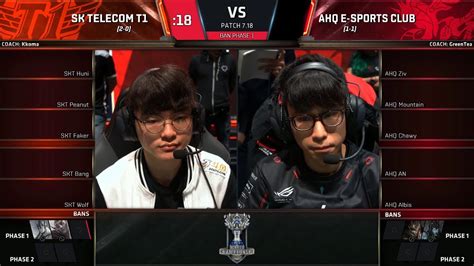 Skt Vs Ahq World Championship Group Stage Day Sk Telecom