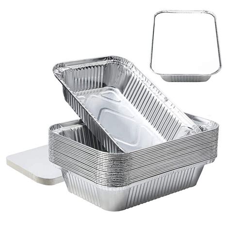 Statwrap Aluminium Food Container With Lid Ml Pcs Rectangular