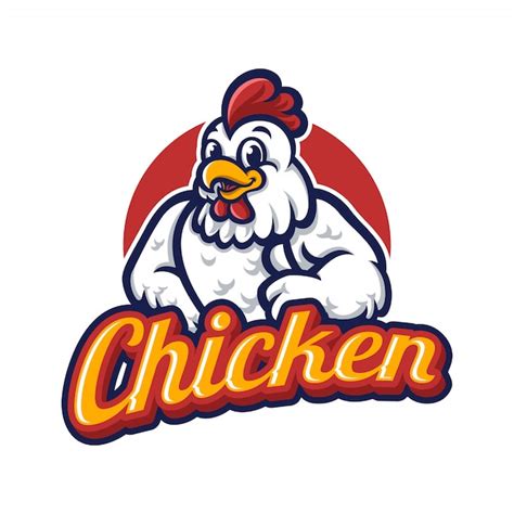 Chicken mascot logo | Premium Vector