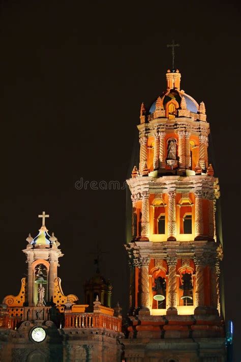 San Luis Potosi Cathedral, Mexico XVII Editorial Stock Image - Image of ...