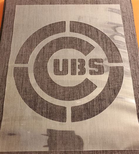 High Quality Chicago Cubs Stencil | Etsy