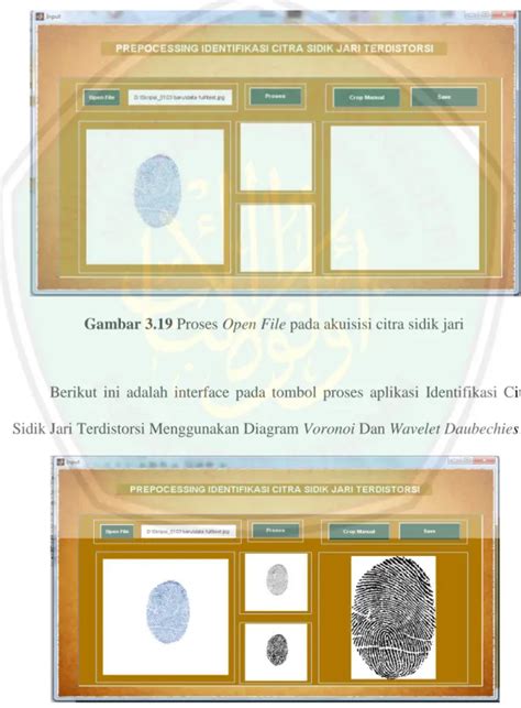 DESAIN PROSES Identifikasi Citra Sidik Jari Terdistorsi Menggunakan