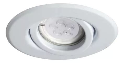 Spot De Embutir Redondo Blanco Dicroica Candil Led 5w Calida Fria