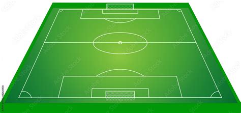 Soccer field perspective vector graphics realistic. Stock Vector ...