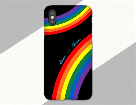 LGBTQ Pride Phone Case Gay Pride Rainbow IPhone XS Max Xr X Plus S SE Love Is Love