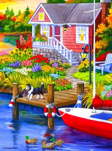 Solve House By The River Jigsaw Puzzle Online With Pieces