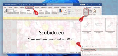 Come Mettere Unimmagine Di Sfondo Su Word Scubidu Eu