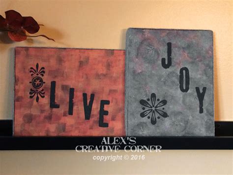 Alex's Creative Corner: Stamped artwork