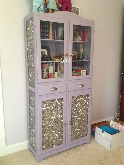 Let Her Create Decoupage Cabinet