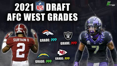 2021 Nfl Draft Grades All 7 Rounds The Afc West Youtube